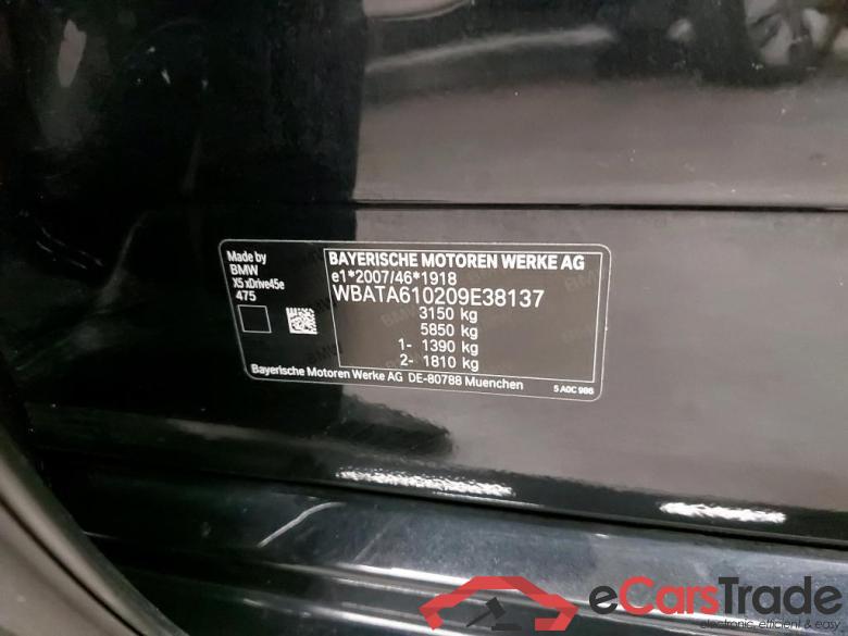 BMW - BMW X5 xDrive45e 394PK M Sport Pack Innovation & Business Plus With Vernasca Seats & Travel & 20 Inch Alloy  * HYBRID * #6