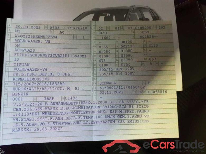 Volkswagen Tiguan (AX1)(07.2020->2024) DE - SUV5 1.5 TSI BMT/Start-Stopp EU6d, R-Line OPF (EURO 6d), (Facelift) 2020 - 2023 #6