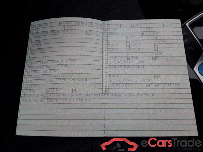 BMW Baureihe iX3 (G08E/G08F)(07.2020->) DE - SUV5, Impressive BEV, (Facelift) 2021 - 2025 #3