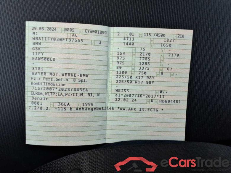 BMW Baureihe 3 Touring (G21N)(07.2022->) DE - Kb5 318 i EU6e, (OPF)(EURO 6e), (Facelift) 2023 - 2024 #2