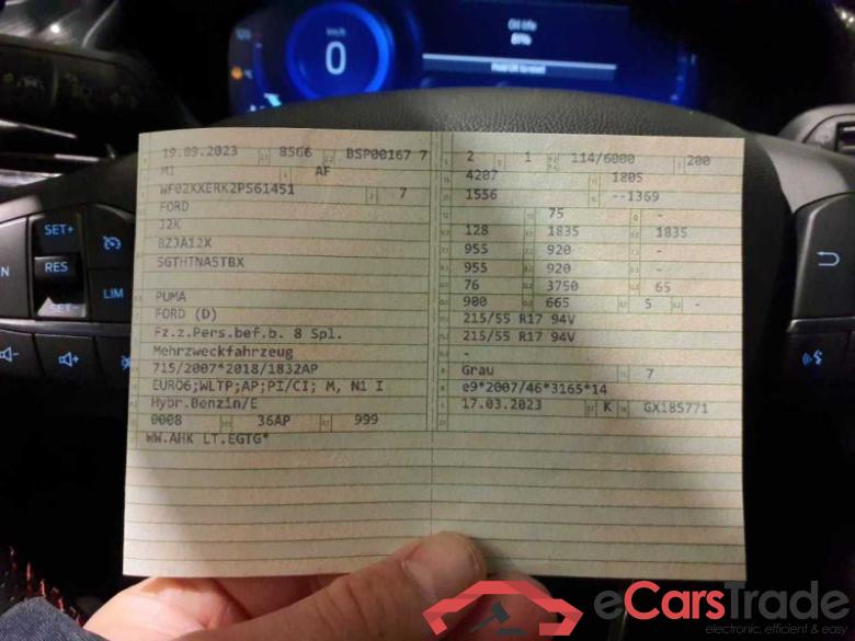 Ford Puma (2019->) DE - SUV5 1.0 EcoBoost Mild Hybrid EU6d, ST-Line S/S (EURO 6d), 2020 - 2024 #2