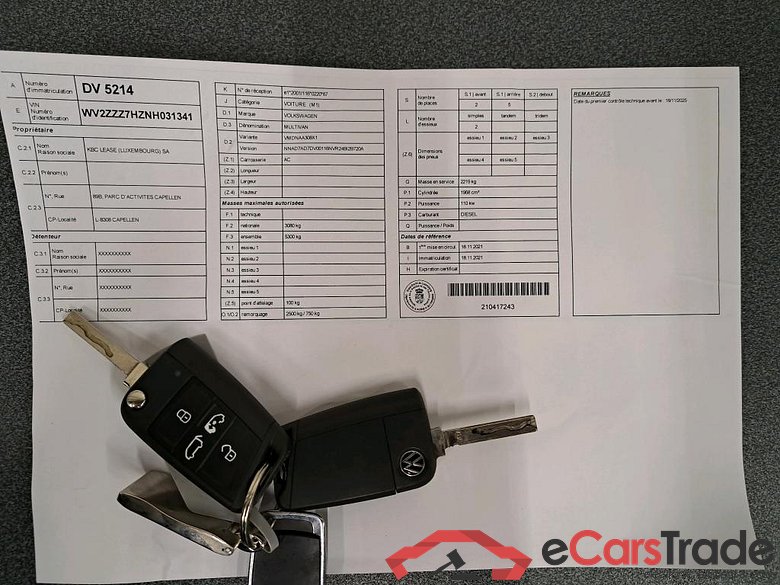 VOLKSWAGEN - VW  MULTIVAN TDI 150PK DSG Trendline Pack Light & Vision & Heated Seats & Two Swivelling Rear Seats & Electric Sliding Door Passager Side & Auxiliary Heater & Nav Discover Media & Rear PDC & Camera #4