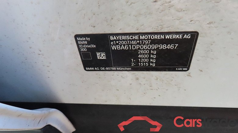 Baureihe X3 xDrive 30 e 2.0 215KW AT8 E6d #5