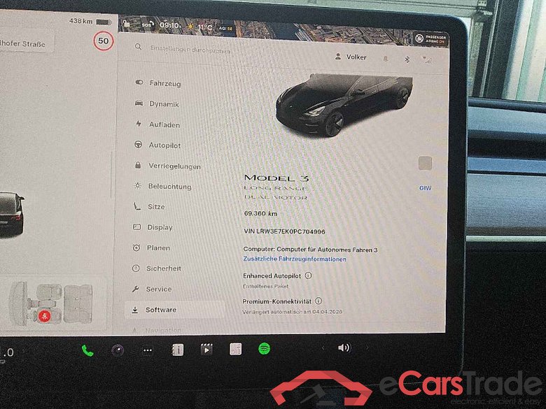 Tesla Model 3 - Lim4, Long Range Dual 75 kWh AWD - Max. Range - repar. Glasdach #6