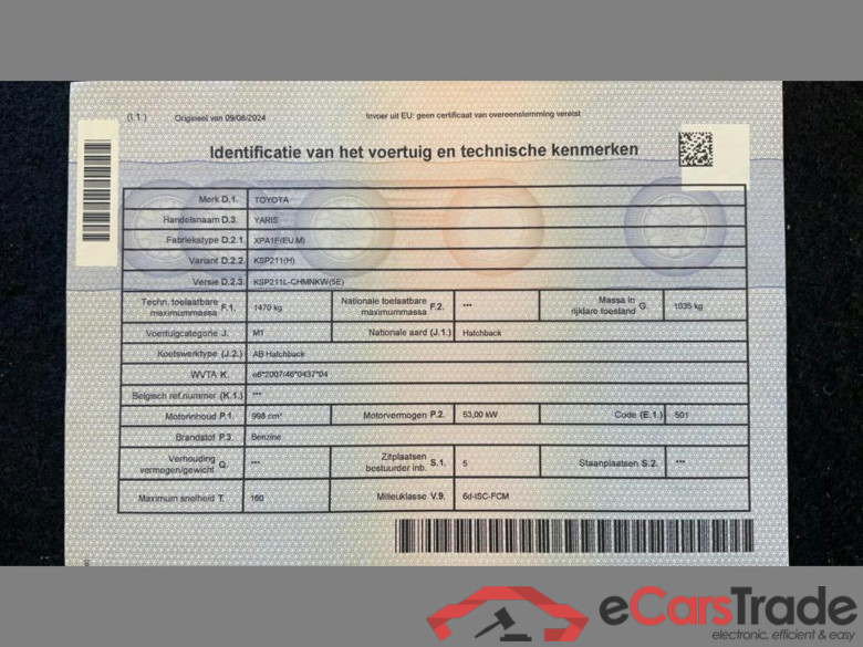 TOYOTA Yaris 1.0i VVT-i  #6