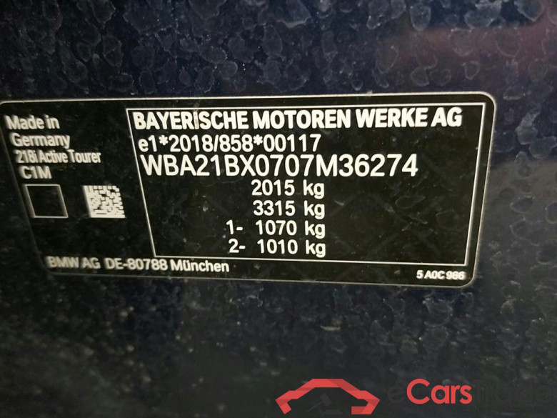 BMW - BMW 2 ACTIVE TOURER 218iA 136PK With Climatic & Navigation & Cruise Control & PDC Front & Rear  * PETROL * #6
