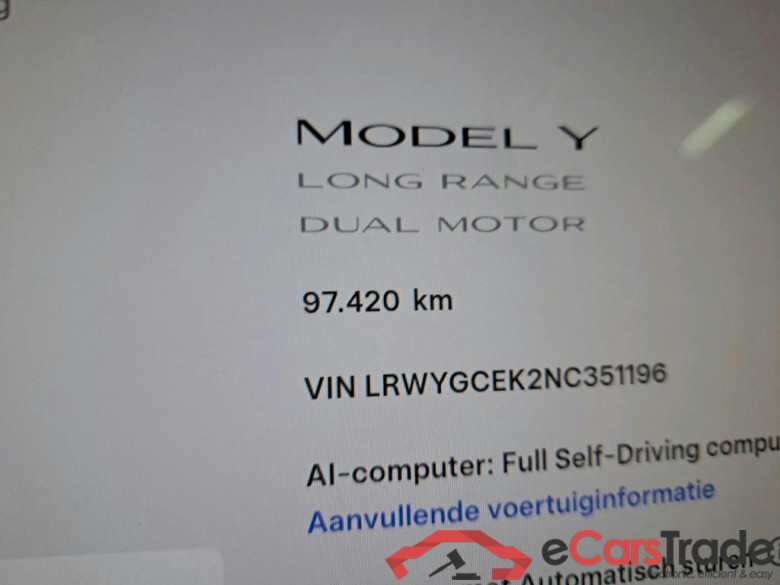 TESLA - TES MODEL Y Long Range Dual Motor AWD 476PK With Enhanced AutoPilot & Towing Hook  * ELECTRIC * #5