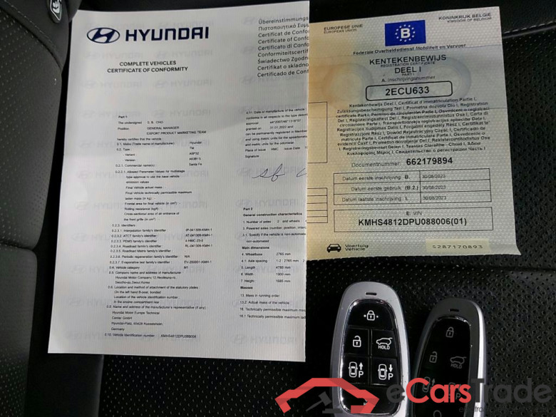 HYUNDAI - HYU SANTA FE 1.6 T-GDi 265PK AT Plug-in Hybrid 4x4 Shine  Pack Sensation & Safety #4