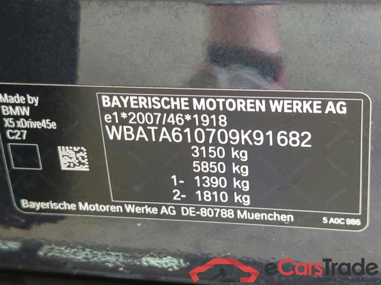 Baureihe X5 xDrive 45 e M Sport 3.0 290KW AT8 E6d #5