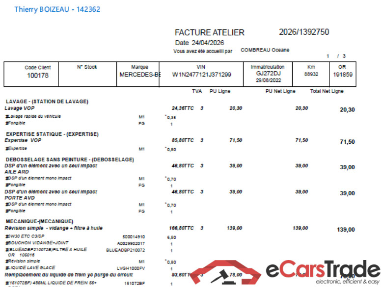 GLA / 2020 / 5P / SUV 2.0 GLA 200 D BUSINESS LINE DCT / PRÊT A VENDRE #3