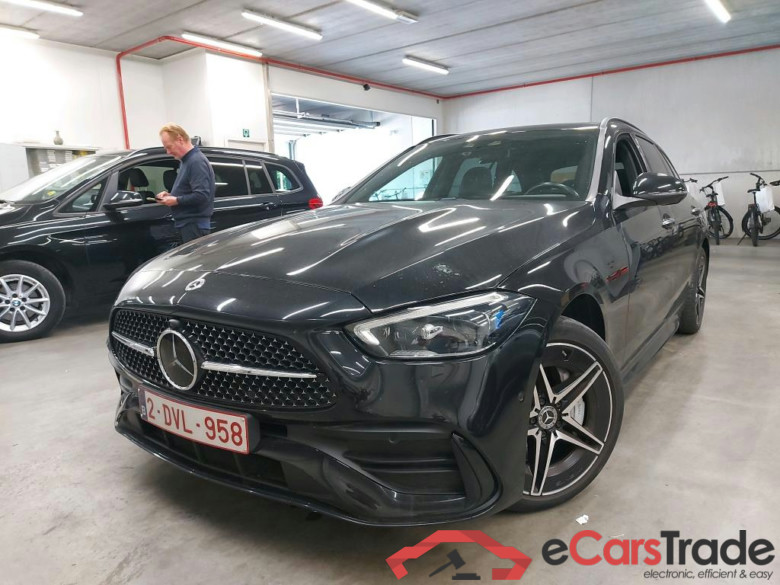 MERCEDES - MER C BREAK 300 e 313PK AMG Line With Climatic & Navigation & Heated & Electric Mem Sport Seats & Cruise Control & Pano Roof & Foldable Trailer Hook   * HYBRID * #1